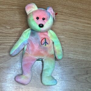 NOSTALGIC Ty Peace Beanie Baby 1996